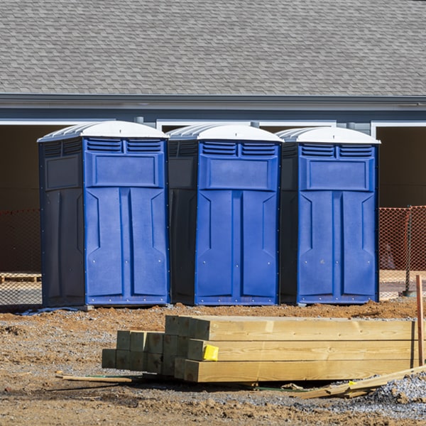 what is the maximum capacity for a single porta potty in Keomah Village IA